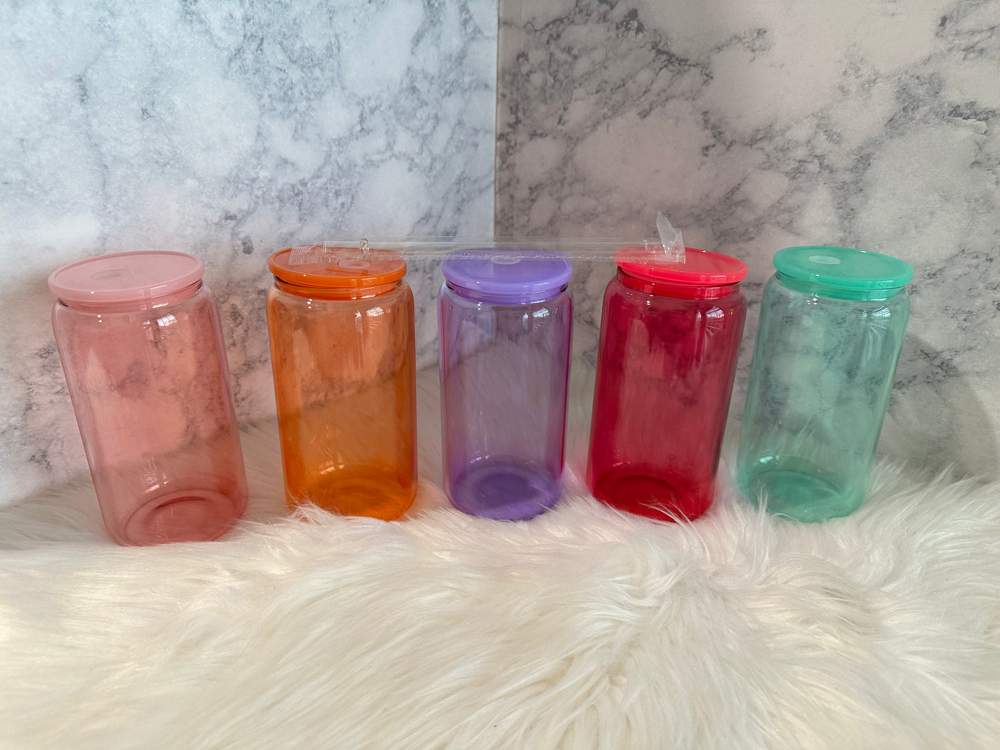16oz Sublimation Glass Can