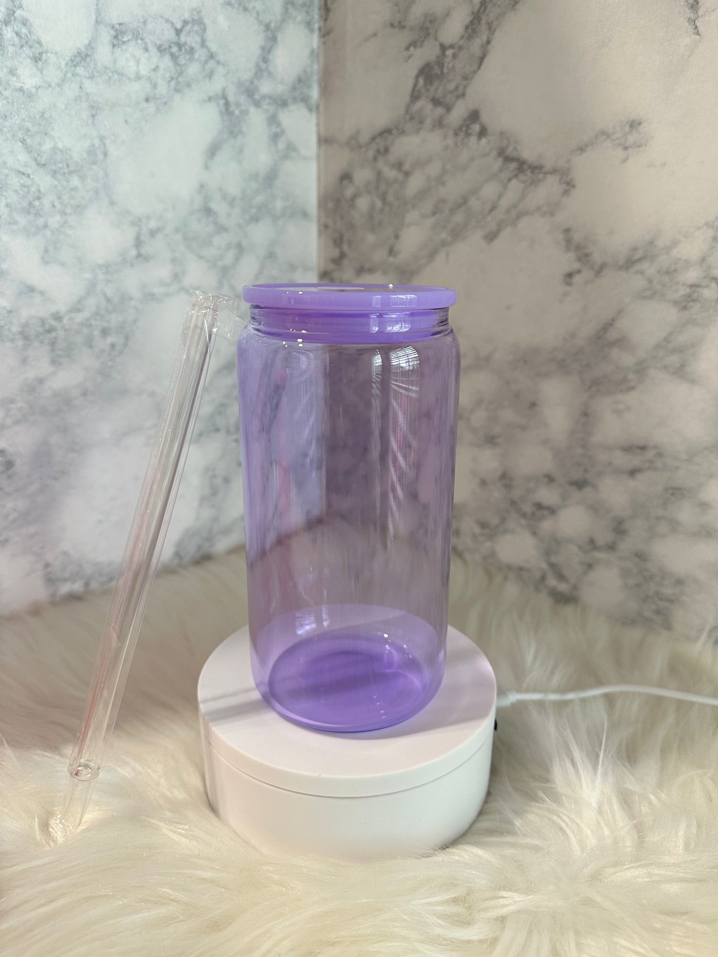 16oz Sublimation Glass Can