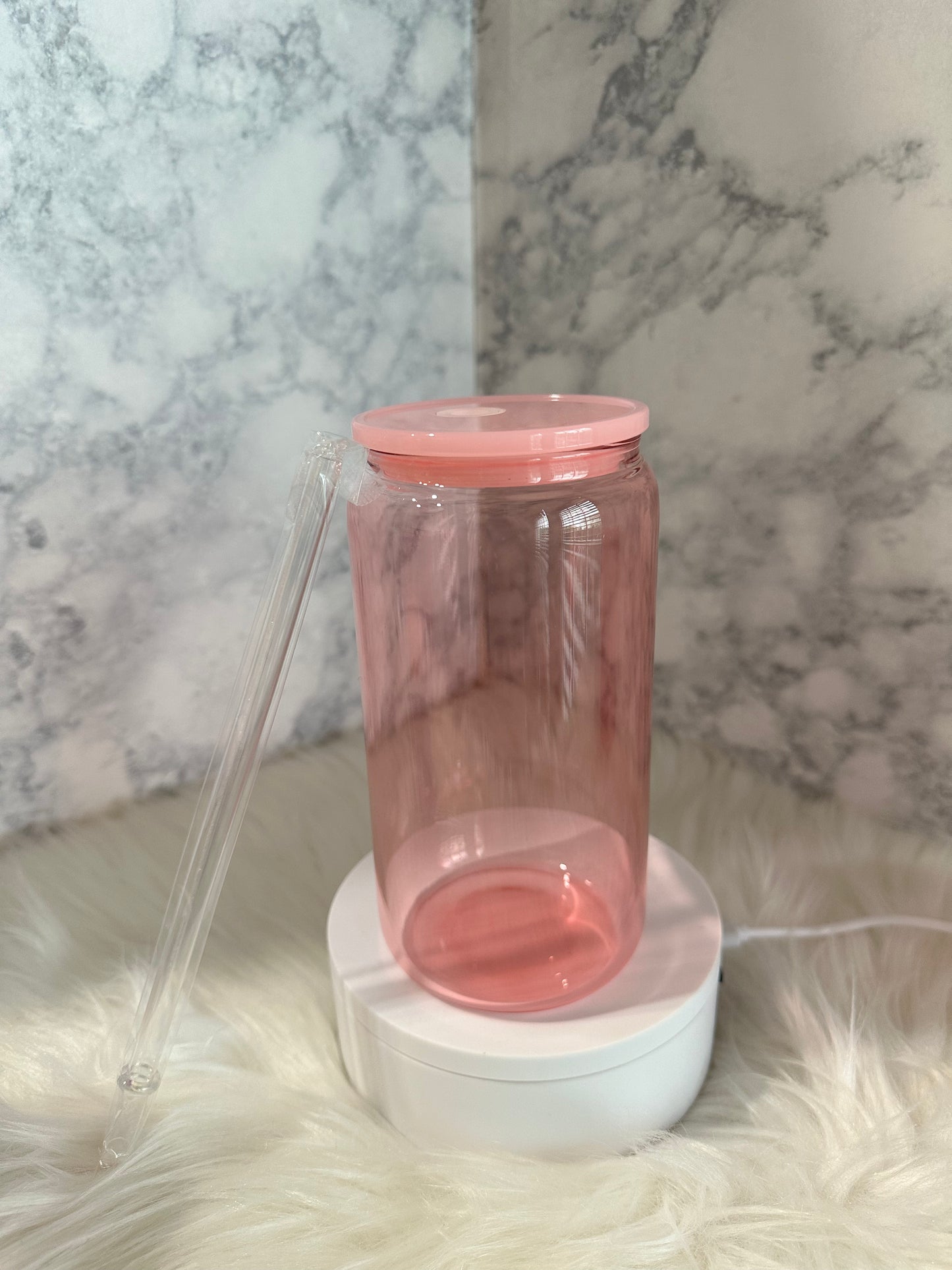 16oz Sublimation Glass Can