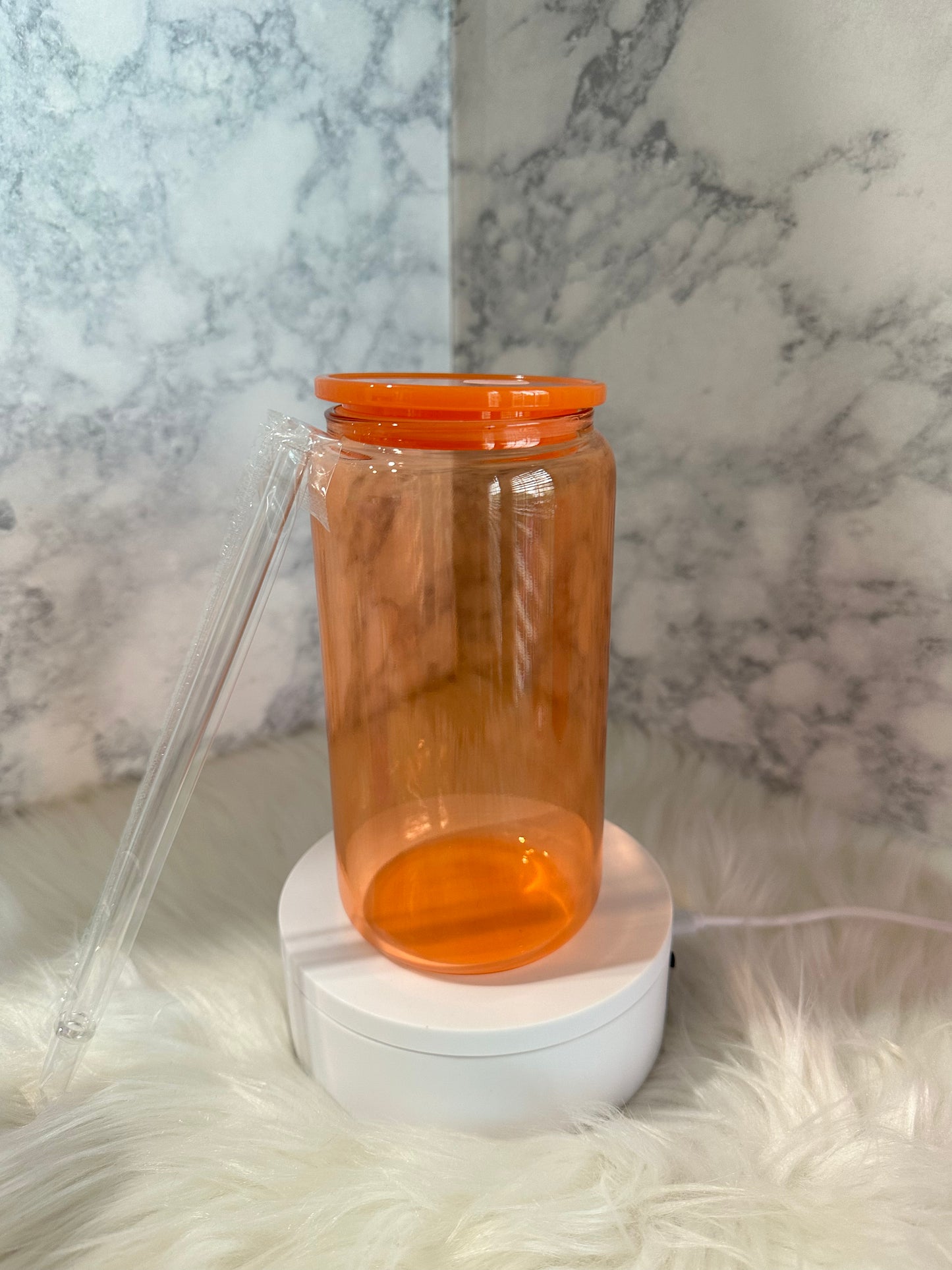 16oz Sublimation Glass Can